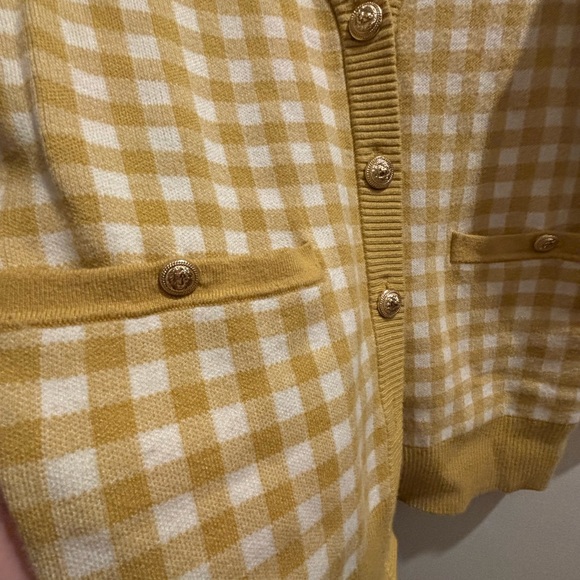 Joie checked oversized cardigan xs - Picture 6 of 8